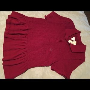 Aeropostale dark red shirt